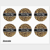 Sticker Rond Fabuleux 50e anniversaire Leopard et dentelle A12 (Feuille)