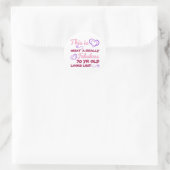 Sticker Rond Fabuleux 70e anniversaire pour les femmes (Sac)