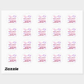 Sticker Rond Fabuleux 80e anniversaire pour les femmes (Feuille)