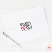 Sticker Rond Fabuleux à 40 rouge (Enveloppe)