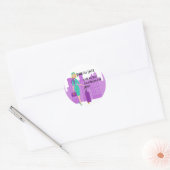 Sticker Rond Fabuleux agent de bord (Enveloppe)