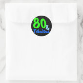 Sticker Rond Fabuleux anniversaire tropical (Sac)