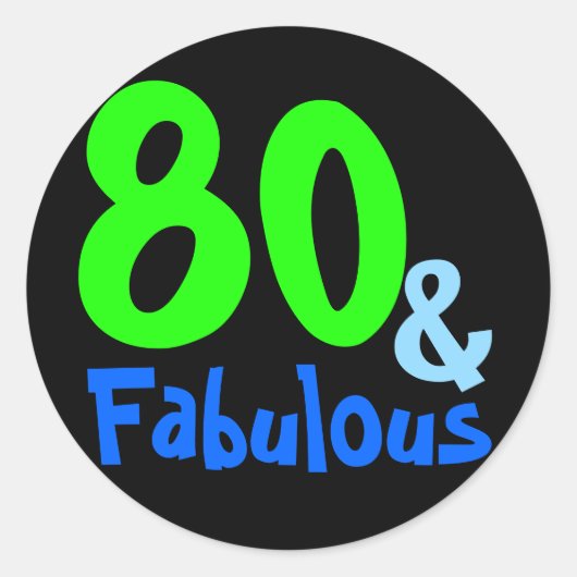 Sticker Rond Fabuleux anniversaire tropical (Devant)