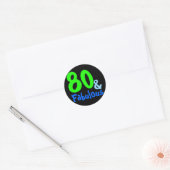 Sticker Rond Fabuleux anniversaire tropical (Enveloppe)