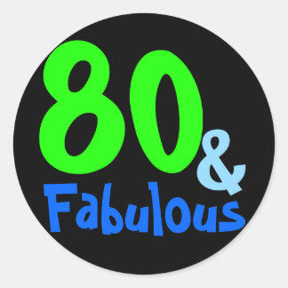 Sticker Rond Fabuleux anniversaire tropical