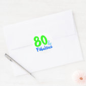 Sticker Rond Fabuleux Nouvel Anniversaire De Neon (Enveloppe)