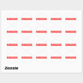 Sticker Rond Fabuleux Timbre (Feuille)