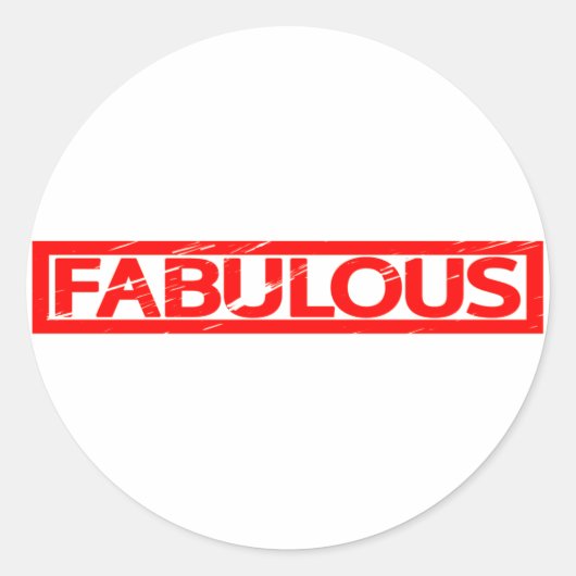 Sticker Rond Fabuleux Timbre (Devant)