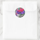 Sticker Rond Fabulous Fuschias (Sac)