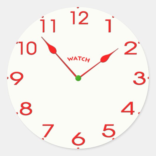 Sticker Rond face_01 de l'horloge (Devant)