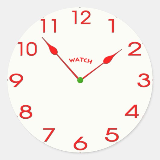 Sticker Rond face_02 de l'horloge (Devant)