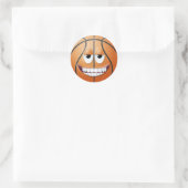 Sticker Rond Face 2 de basket-ball (Sac)