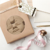 Sticker Rond face abu simbel (Cadeaux)
