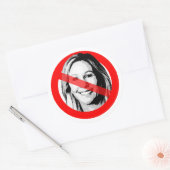 Sticker Rond Face croisée anti-MTG (Enveloppe)