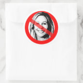 Sticker Rond Face croisée anti-MTG (Sac)