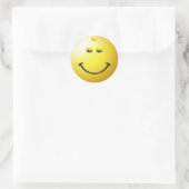 Sticker Rond Face de balle de Bowling (Sac)