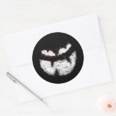 Sticker Rond Face de la lanterne Jack O' (Enveloppe)