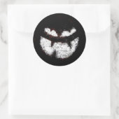 Sticker Rond Face de la lanterne Jack O' (Sac)
