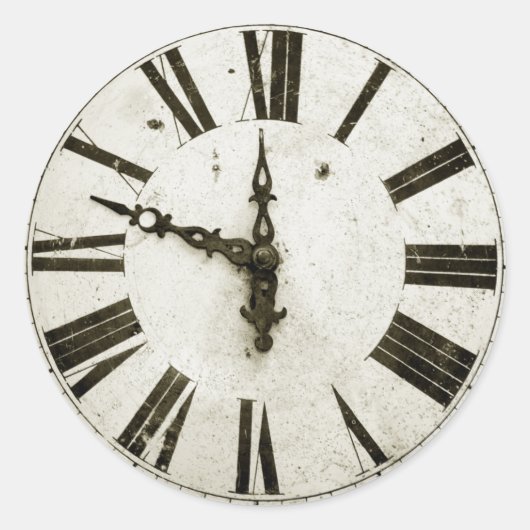 Sticker Rond Face de l'horloge (Devant)