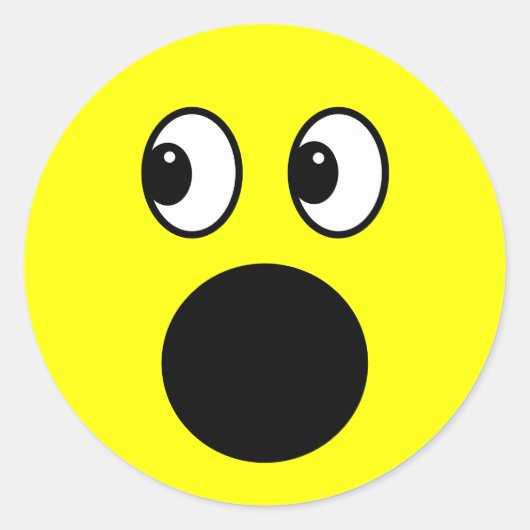 Sticker Rond Face jaune (Devant)