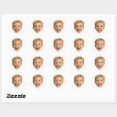 Sticker Rond Face personnalisée (Feuille)