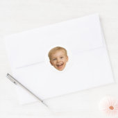 Sticker Rond Face personnalisée (Enveloppe)