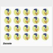 Sticker Rond Face ROAD RUNNER™ (Feuille)