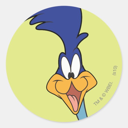 Sticker Rond Face ROAD RUNNER™ (Devant)