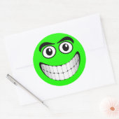 Sticker Rond Face verte (Enveloppe)