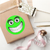 Sticker Rond Face verte (Cadeaux)
