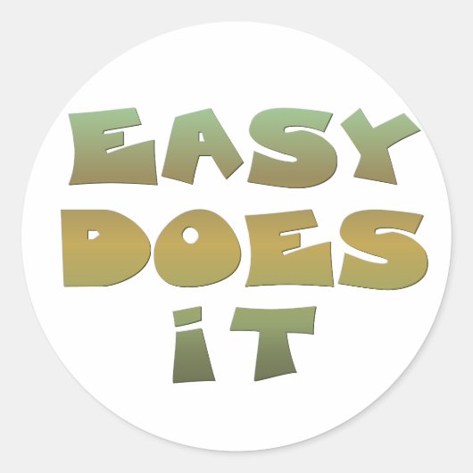Sticker Rond Facile à faire (Devant)