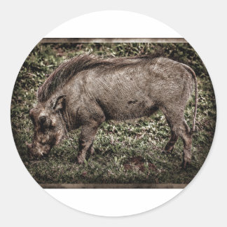 Sticker Rond Facon de guerre.