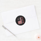 Sticker Rond Fafo Drapeau Trump drôle (Enveloppe)