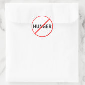 Sticker Rond Faim interdite ! (Sac)