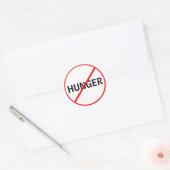 Sticker Rond Faim interdite ! (Enveloppe)