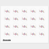 Sticker Rond Faire Chaussettes Isle (Feuille)