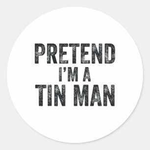 Sticker Rond Faire comme si je suis un homme mince Halloween Fa