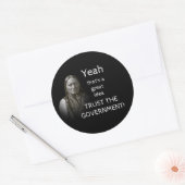 Sticker Rond Faire confiance au gouvernement (Enveloppe)