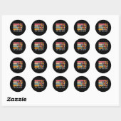 Sticker Rond Faire des maths pas de la magie Prof de maths drôl (Feuille)