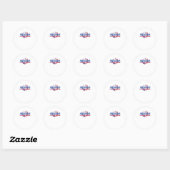 Sticker Rond Faire du basket-ball des vagues (Feuille)