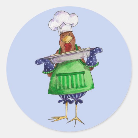 Sticker Rond Faire du casserole (Devant)