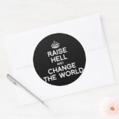 STICKER ROND FAIRE ENTENDRE ET CHANGER LE MONDE (Enveloppe)