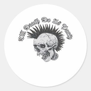 Sticker Rond Faire la fête jusqu'à ce que la mort nous sépare H