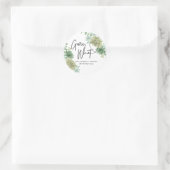 Sticker Rond Faire-part de grossesse Devinez quels bébés succul (Sac)