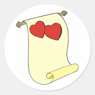 Sticker Rond Faire-part de mariage à l'ancienne