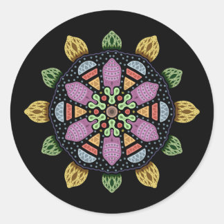 Sticker Rond Faire place au chaos Abstrait