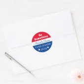 Sticker Rond Faire quelque chose | Michelle Obama dit | Vote Ha (Enveloppe)