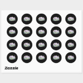 Sticker Rond Faire une différence - Séparer l'autocollant de do (Feuille)