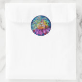 STICKER ROND FAIRY DANS LA NUIT (Sac)