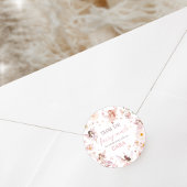 Sticker Rond Fairy Enchanted Garden Fête d'anniversaire